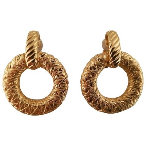 yves saint laurent gold earrings|ysl earrings for women.